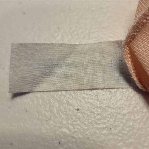 Henson Kickerrick Vintage Maxi Length Nightgown Peach White Lace Empire Waist - Picture 9 of 11